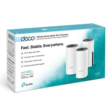 Домашняя система Wi-Fi MESH-маршрутизатор TP-Link DECO M4 3 шт. MU-MIMO DualBand