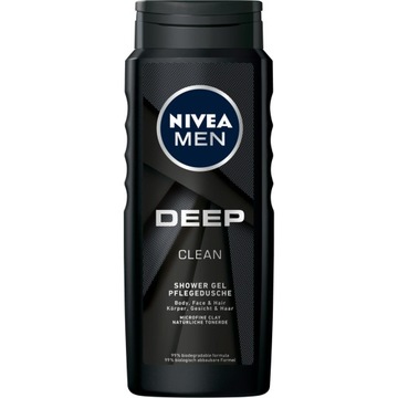 Nivea Men Deep Clean - żel pod prysznic 500ml