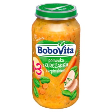 BoboVita Рагу з Курчам і Шпинатом по 12. місяця - 250 г -