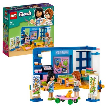LEGO Friends 41739 Комната Лианн Арт-студия Спальня 2 фигурки + геккон