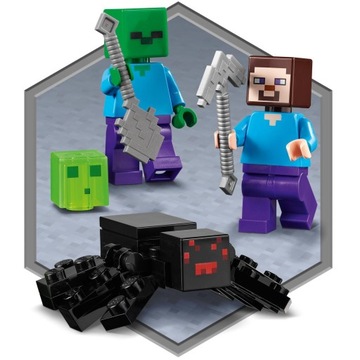 LEGO Minecraft 21166 Заброшенная шахта Стив Зомби Паук 248 кирпичей 7+
