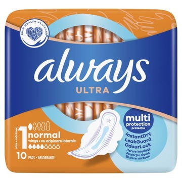 ALWAYS ULTRA NORMAL 1 PODPASKI ZE SKRZYDEŁKAMI 10SZT