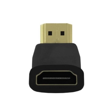Адаптер Qoltec HDMI A «папа» HDMI A «мама» угловой