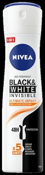 NIVEA BLACK & WHITE INVISIBLE ULTIMATE IMPACT ANTYPERSPIRANT SPRAY 150 ML