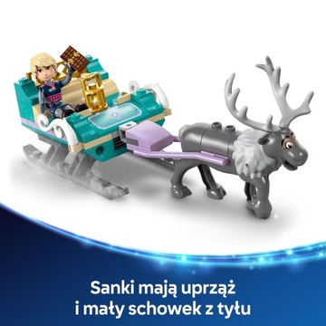 LEGO Disney 43256 Przygoda na sankach Anny Frozen Kraina Lodu
