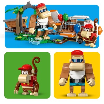 Klocki Super Mario 71425 Przejażdżka wagonikiem Diddy Konga - zestaw rozsze
