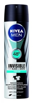 NIVEA MEN BLACK & WHITE НЕВИДИМЫЙ ОРИГИНАЛЬНЫЙ СПРЕЙ-АНТИПЕРСПИРАНТ 150 мл