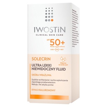 Iwostin Solecrin SPF 50+ ultra lekki niewidoczny 40 ml fluid