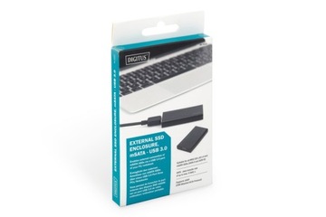 Obudowa zewnętrzna USB 3.0 na dysk mSATA SSD M50 SATA III, 50x30x4mm, alumi
