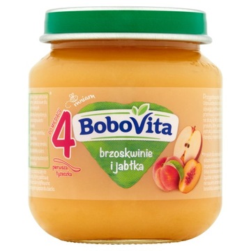 BOBOVITA BRZOSKWINIE I JABŁKA PO 4 MIESIĄCU 125G