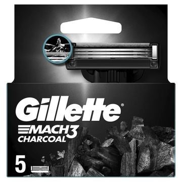КАРТРИДЖИ GILLETTE MACH3 CHARCOAL X5