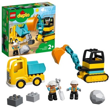 LEGO Duplo Самосвал и гусеничный экскаватор Строительство Большие Кирпичи 2+