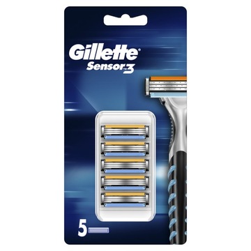 GILLETTE Sensor 3 wkłady do maszynki 5 szt.