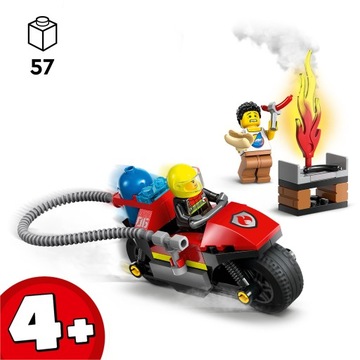 LEGO CITY 60410 ПОЖАРНЫЙ МОТОЦИКЛ СПАСАТЕЛЬНЫЙ МОТОРНЫЙ ГОРОД ПОЖАРНАЯ ОТДЕЛЕНИЕ ПОЖАР