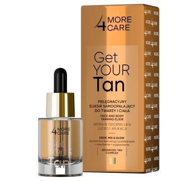 More4Care Get Your Tan! Eliksir samoopalający do twarzy i ciała 15 ml