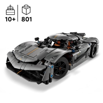 LEGO(R) TECHNIC 42173 Серый гиперкар Koenigsegg