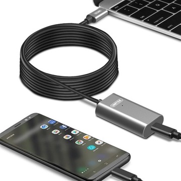 Unitek U305A 5M USB-C Усилитель сигнала