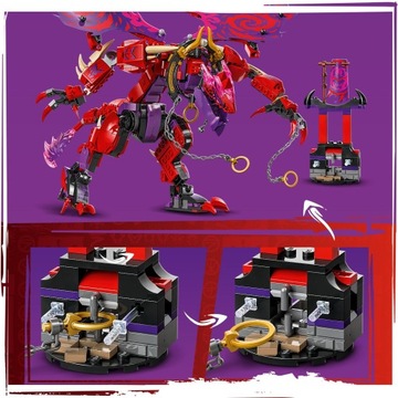 Lego Ninjago 71832 блокирует хаос дракон -дракон Килогрцмот новый для ребенка + сумка