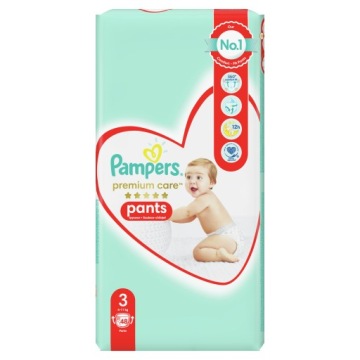 Pampers Premium Care Pants — подгузники-трусики, размер 3, 6–11 кг, 48 штук