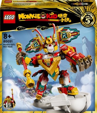 NOWE oryginalne LEGO 80051 Monkie Kid - Monkie Kid w minimechu MEGA prezent