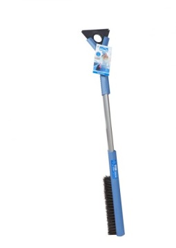 Скребок для льда со щеткой для снега KUNGS 77 см MEGA-IS финский длинный