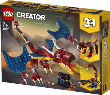 LEGO Creator 3in1 31102 Огненный дракон
