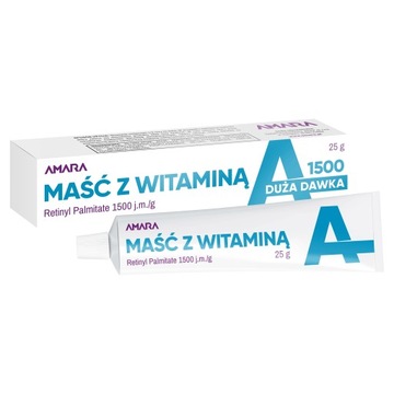 Maść Amara na podrażnienia Maść z witaminą A 25 ml 25 g