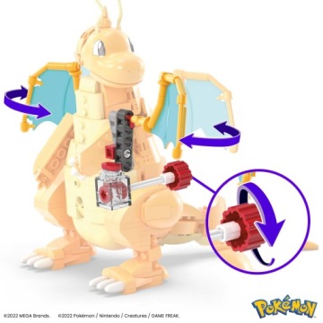 НАБОР ПОДВИЖНЫХ БЛОКОВ ДРАКОНА POKEMON DRAGONITE MEGA CONSTRUX, 387 шт. БЕСПЛАТНО