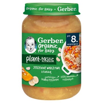 Gerber Organic Plant-Tastic jesienne warzywa z kas