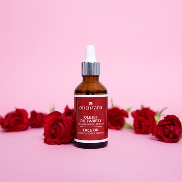 Масло для лица Orientana с японской розой и шафраном