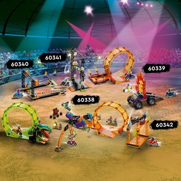 LEGO City 60339 Арена для трюков Monster Truck с двумя петлями