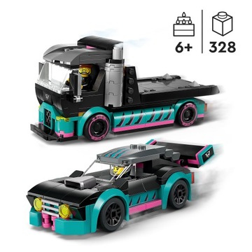 LEGO City 60406 Гоночный автомобиль и эвакуатор + КАТАЛОГ в формате PDF