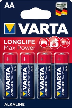 4x bateria LR6 Varta Longlife Max Power 1.5V AA B4