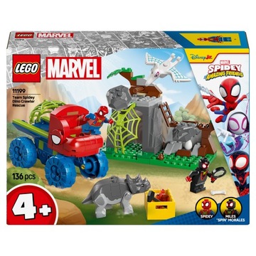 LEGO Spidey 11199 Misja ratunkowa zespołu Spidey’ego w dinoterenówce
