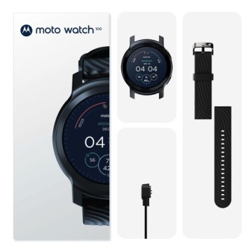 Умные часы MOTOROLA Moto Watch 100, черные