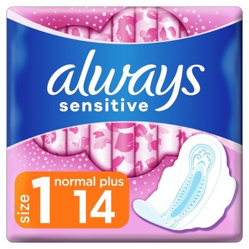 Always Ultra Sensitive Normal Podpaski ze skrzydełkami 224szt