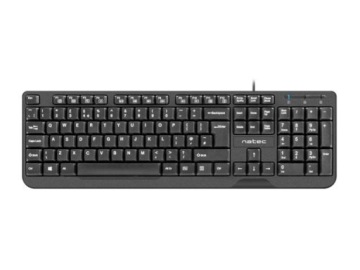 NATEC TROUT SLIM BLACK ПРОВОДНАЯ КЛАВИАТУРА US