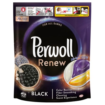 Perwoll Renew Black Kapsułki do prania 42 szt
