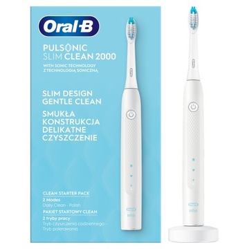 Szczoteczka elektryczna Oral-B Pulsonic Slim Clean 2000 biała