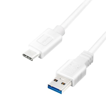 USB-кабель LogiLink USB 3.2 Gen1x1, штекер USB-A — штекер USB-C, белый, 1,5 м