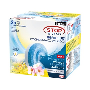 HENKEL Ceresit Stop Wilgoci aero Tabletki Kwiatowe 2x450g