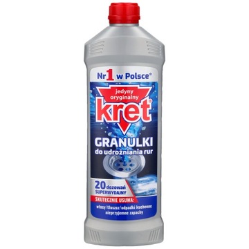 udrażnianie do rur kret granulki 800g 2szt