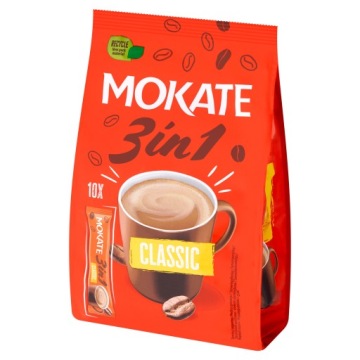 Кофейная смесь 3в1 Classic Mokate растворимый 10 пакетиков