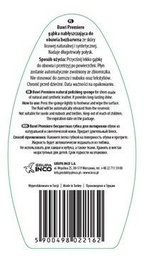 Gąbka nabłyszczająca do butów bezbarwna BUWI