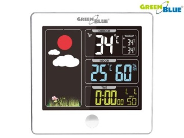 Беспроводная метеостанция GreenBlue GB521W DCF,