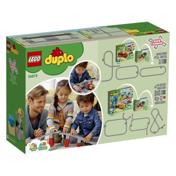 LEGO DUPLO - Железнодорожные пути и виадук (10872) + Сумка + Каталог LEGO 2024