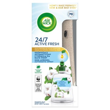 Air Wick Active Fresh Odświeżacz powietrza + Wkład 228ml Kwiat bawełny