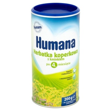 HUMANA Чай Фруктовий, З кропу, на добраніч для дітей після 8 місяців