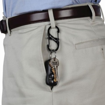 Nite Ize - Набор S-Biner SlideLock #2, #3, #4 - Черный - 3 шт.