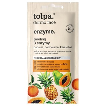 TOŁPA DERMO FACE ENZYME peeling 3 enzymy 8 ml